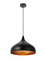  LDPD2045 - Circa Collection Pendant D16.5in H12in Lt:1 Black Finish