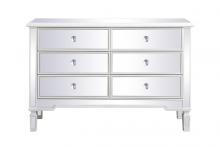  MF6-1017AW - 48 Inch Mirrored Cabinet in Antique White