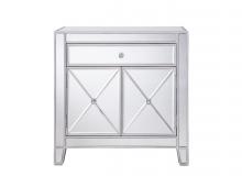  MF6-1034 - 1 Drawer 2 Doors Cabinet 28 In.x13-1/4 In.x28-1/4 In. in Silver Paint