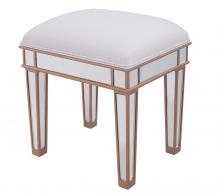  MF6-1107G - Dressing Stool 18 In.x14 In.x18 In. in Gold Paint