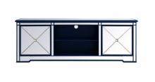  MF60172BL - Modern 72 In. Mirrored Tv Stand in Blue