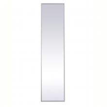 Elegant MR41460S - Metal Frame Rectangle Mirror 14 Inch in Silver