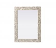 Elegant MR4A2736LN - Jute Rope Mirror 27''x36'' Linen White