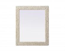 Elegant MR4A3036LN - Jute Rope Mirror 30''x36'' Linen White