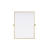 Elegant MR6H4030BRA - Metal Frame Mirror 40"W x 30"H Brass