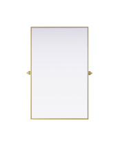 Elegant MR6H4830BRA - Metal Frame Mirror 48"W x 30"H Brass