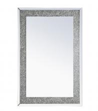 MR9173 - 31.5 Inch Rectangle Crystal Mirror in Clear Finish