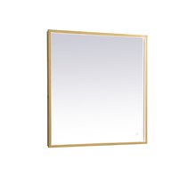  MRE62736BR - Pier 27x36 Inch LED Mirror with Adjustable Color Temperature 3000k/4200k/6400k in Brass