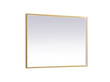 MRE63030BR - Pier 30x30 Inch LED Mirror with Adjustable Color Temperature 3000k/4200k/6400k in Brass