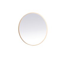  MRE63040BR - Pier 30x40 Inch LED Mirror with Adjustable Color Temperature 3000k/4200k/6400k in Brass