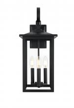 Elegant OD325W20BK - Wall sconce W9" H20"E10 " L3 Black