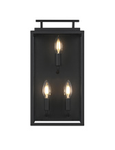 Elegant OD418W17BK - Wall Sconce W8.3" E6.5" H16.7" Black