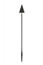  P806-DB - Outdoor 12V Cast Brass torch light 8 inch Wide x 24 inch High in Dark Bronze