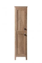  SC011665NT - 16 Inch Wide Bathroom Linen Storage Freestanding Cabinet in Natural Oak