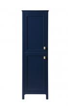 SC012065BL - 20 Inch Wide Bathroom Linen Storage Freestanding Cabinet in Blue
