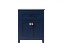  SC012430BL - 24 Inch Wide Bathroom Storage Freestanding Cabinet in Blue