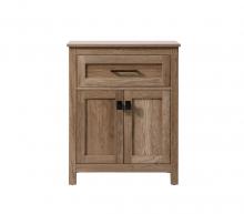  SC012430NT - 24 Inch Wide Bathroom Storage Freestanding Cabinet in Natural Oak