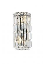  V2030W6C/RC - MaxIme 2 Light Chrome Wall Sconce Clear Royal Cut Crystal