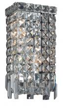  V2033W6C/RC - MaxIme 2 Light Chrome Wall Sconce Clear Royal Cut Crystal