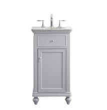  VF12319GR - 19 In. Single Bathroom Vanity Set in Light Grey