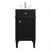  VF12518BK - 18 Inch Single Bathroom Vanity in Black