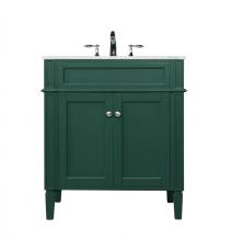  VF12530GN - 30 Inch Single Bathroom Vanity in Green