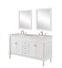  VF13060DAW - 60 In. Single Bathroom Vanity Set in Antique White