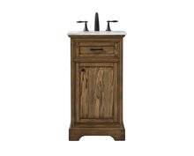  VF15019DW - 19 Inch Single Bathroom Vanity in Driftwood