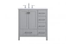  VF18832GR - 32 Inch Single Bathroom Vanity in Gray