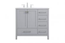  VF18836GR - 36 Inch Single Bathroom Vanity in Gray