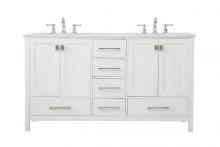 VF18860DWH - 60 Inch Double Bathroom Vanity in White