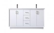  VF19660DWH - 60 Inch Double Bathroom Vanity in White