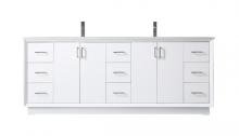  VF19684DWH - 84 Inch Double Bathroom Vanity in White