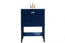  VF2100BL - 24 Inch Bathroom Vanity in Blue