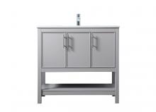  VF26636GR - 36 Inch Single Bathroom Vanity in Grey