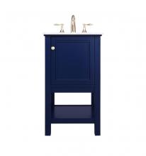  VF27019BL - 19 Inch Single Bathroom Vanity in Blue