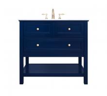  VF27036BL - 36 Inch Single Bathroom Vanity in Blue