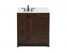  VF2832EX-BS - 32 Inch Single Bathroom Vanity in Expresso with Backsplash