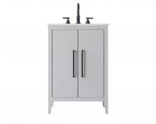 Elegant VF29324GR - Vanity Cabinet 2Dr 24x21.5x35 Grey