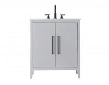 Elegant VF29330GR - Vanity Cabinet 2Dr 30x21.5x35 Grey