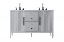 Elegant VF29654DGR - Vanity Cabinet 2Dr 3Dw 54x21.5x35 Grey