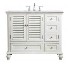  VF30542AW - 42 Inch Single Bathroom Vanity in Antique White