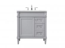  VF31832GR - 32 Inch Single Bathroom Vanity in Grey