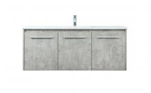 Elegant VF44548MCG - 48 Inch Single Bathroom Vanity in Concrete Grey