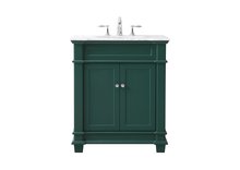  VF50030GN - 30 Inch Single Bathroom Vanity Set in Green