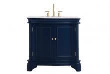  VF52036BL - 36 Inch Single Bathroom Vanity Set in Blue