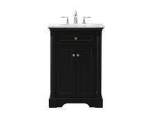  VF53024BK - 24 Inch Single Bathroom Vanity Set in Black