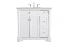 Elegant VF53036WH - 36 inch Single bathroom vanity in White