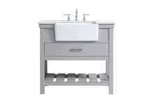  VF60136GR - 36 Inch Single Bathroom Vanity in Grey