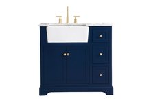  VF60236BL - 36 Inch Single Bathroom Vanity in Blue